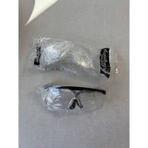 Safety Glasses Lot 2 Clear Lens Wraparound PPE Work Shop Eyewear New